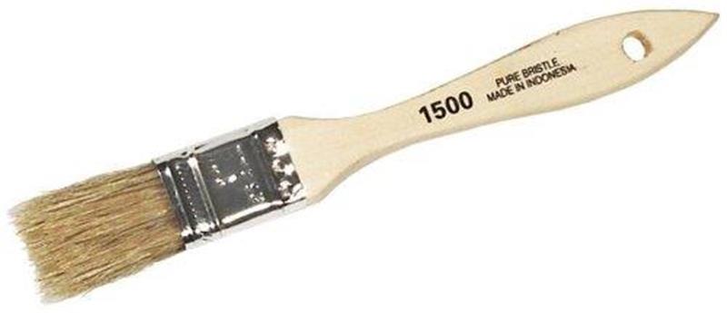 1500-1 - 1 Inch White Chinese Bristle Economy Paint Brush for Chip and Touch-up